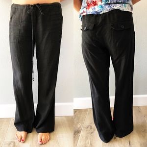 Juicy Couture black linen pants